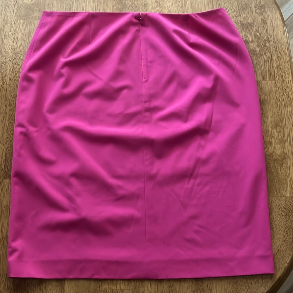 Nine West Hot Pink Front Slit Skirt size 14 - Picture 3 of 3